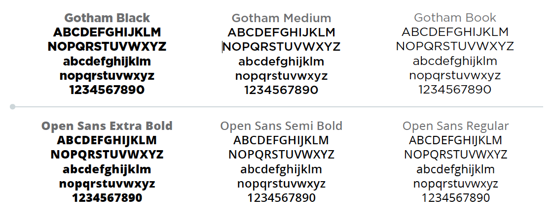 pair gotham typeface with